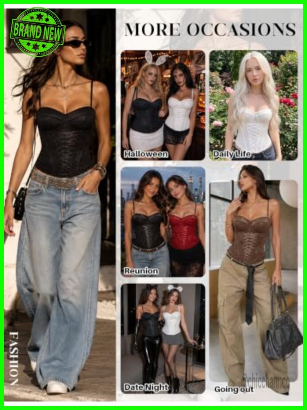 Lace Bustier Corset Top Women Sexy Underwire Viscose Spandex Y2K Going Out - Picture 5 of 6